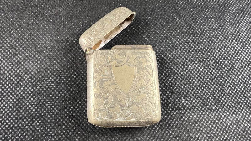 Antique Silverware Vest Case with Shield Cartouche - Lot E713 Carousel 1