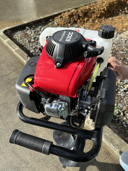 63CC 4 STROKE PETROL POST HOLE BORER 300mm AUGER PETROL ENGINE EARTH AUGER COMBO Carousel 1