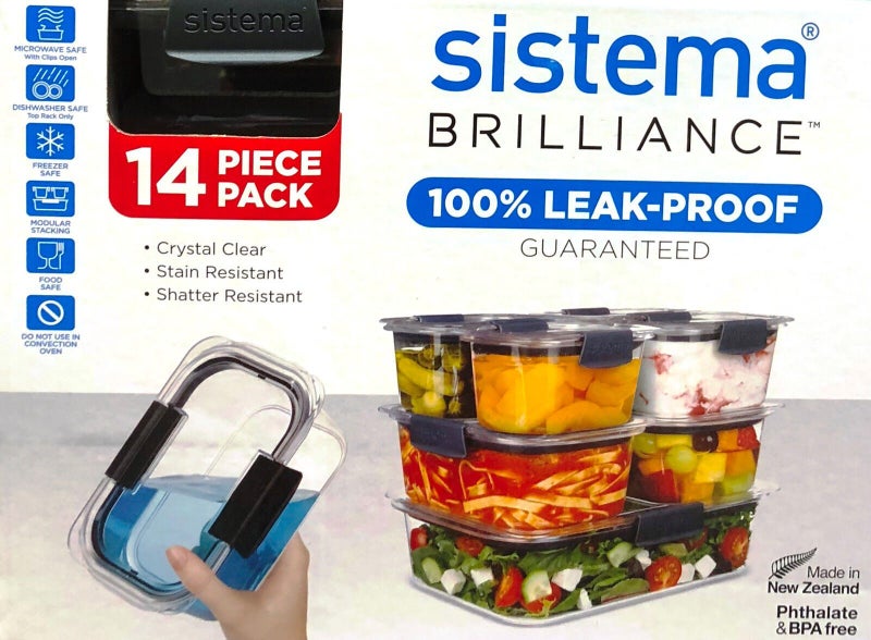 Sistema Brilliance Food Storage Set 14 pc Carousel 5
