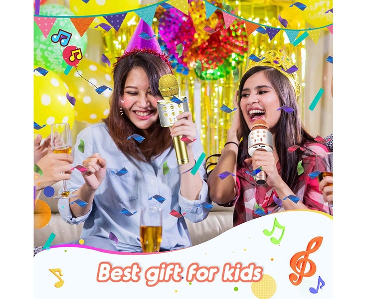 Fun Toys for 3-12 Year Old Girls, Microphone for Kids Karaoke Microphone Birt Carousel 6