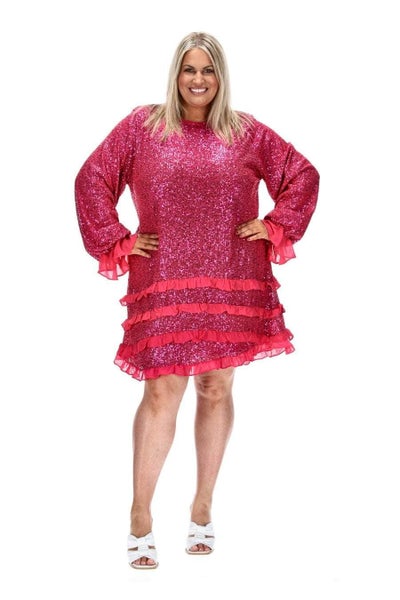 Stella Royal Angelique Sequin Dress Pink Carousel 1