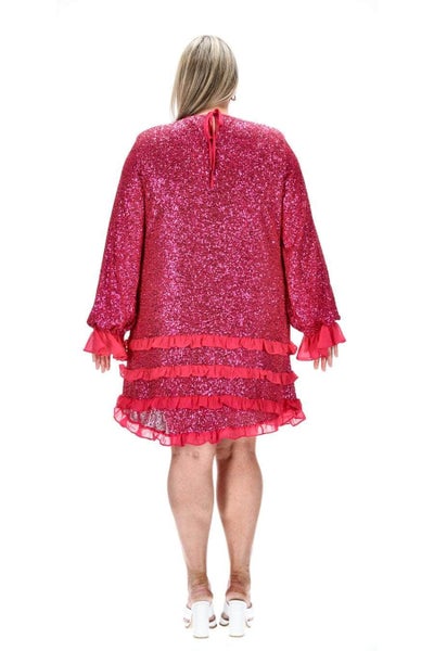 Stella Royal Angelique Sequin Dress Pink Carousel 2
