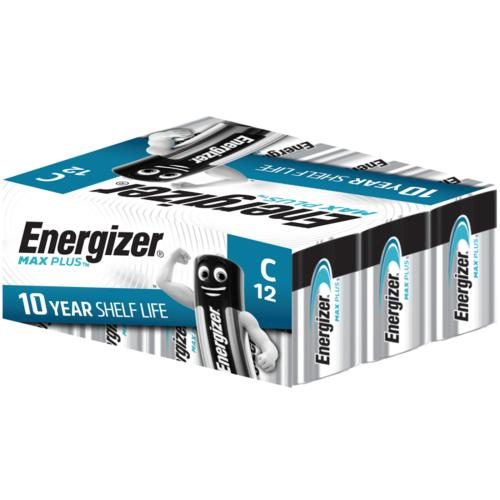 Energizer MAX PLUS C Batteries - 12 Pack [X93DP12] Carousel 1