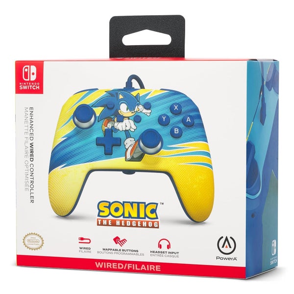 Controller PowerA Nintendo Wired Controller Sonic Boost Mappable Gaming Buttons63617160986113113