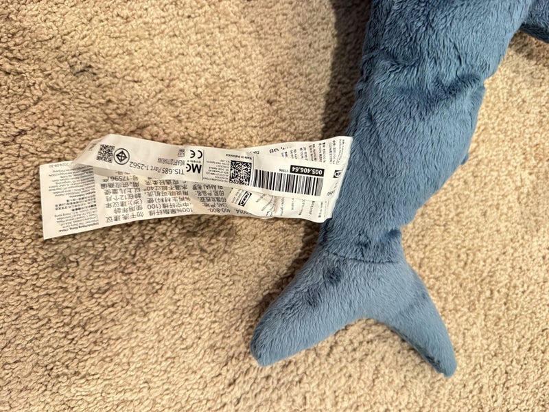 IKEA BLÅHAJ BLAHAJ Soft toy shark, baby shark, 55 cm Carousel 10