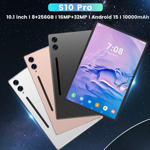 Android 15 Tablet 10.1 Inch 8 Core 8GB RAM 256GB ROM 10000mAh Battery HD Screen Carousel 2