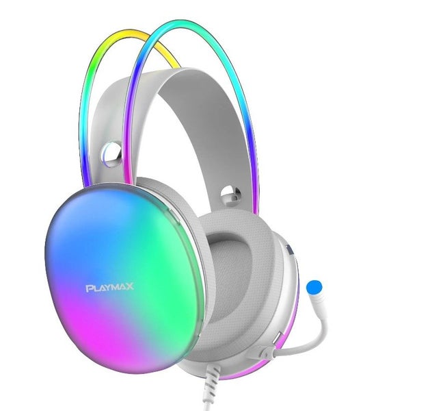Gaming Headphones Gaming Playmax Aurora Rainbow Back Light Just Plug In & Play63615755829505111