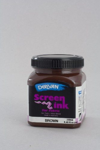 Ink - Derivan Screen Ink 250ml Brown Carousel 2