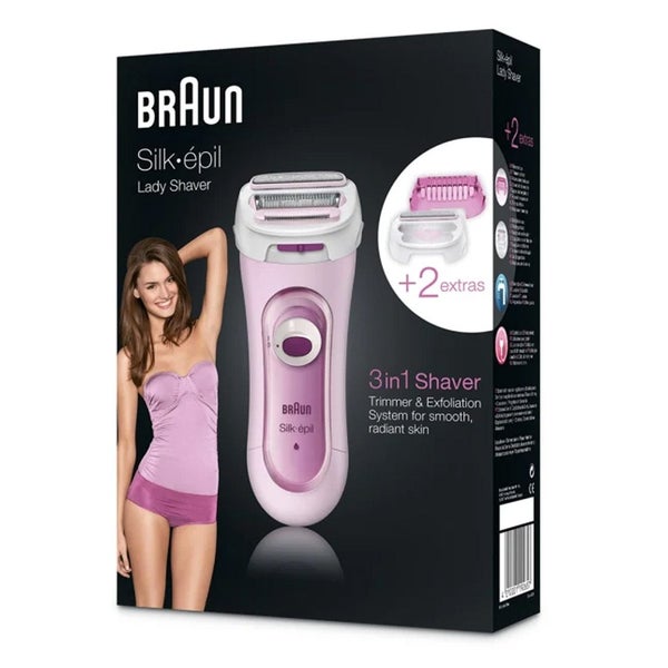 Braun Silk Epil Lady 3-in-1 Shaver LS5360 - Pink Carousel 3