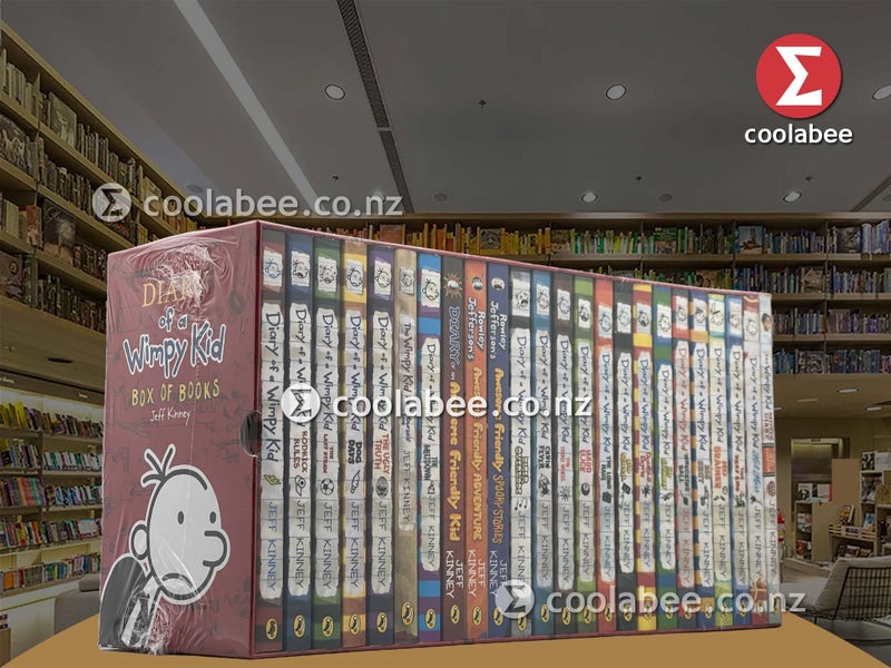 Diary of a Wimpy Kid Box of Books 1-24 Paperback Carousel 1