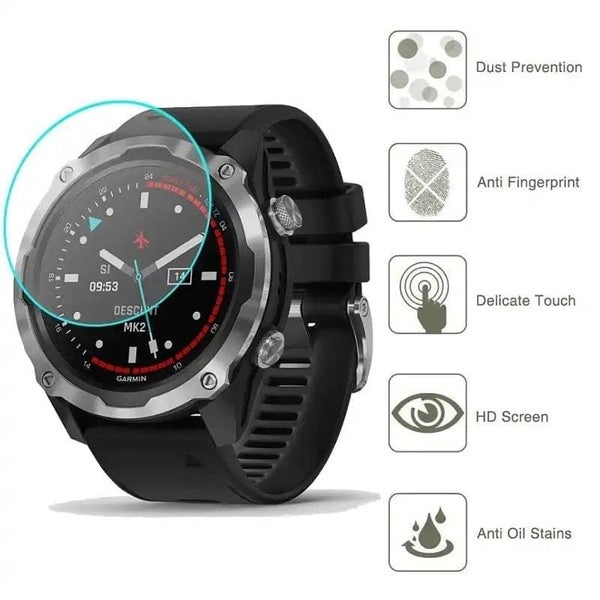 Hydrogel Screen Protectors for Garmin Descent Mk2 / Mk2i (Pack of 6) Carousel 2