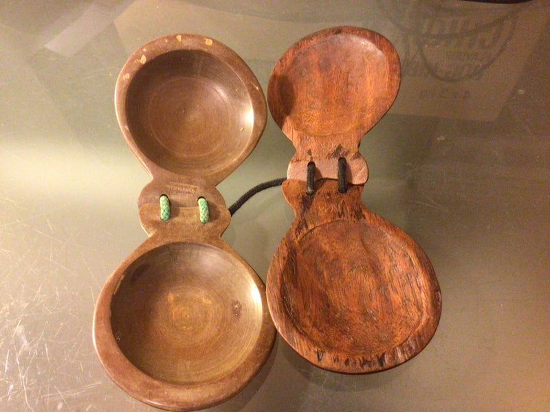 Vintage Wooden Spanish Flamenco Castanet percussion instrument Carousel 4