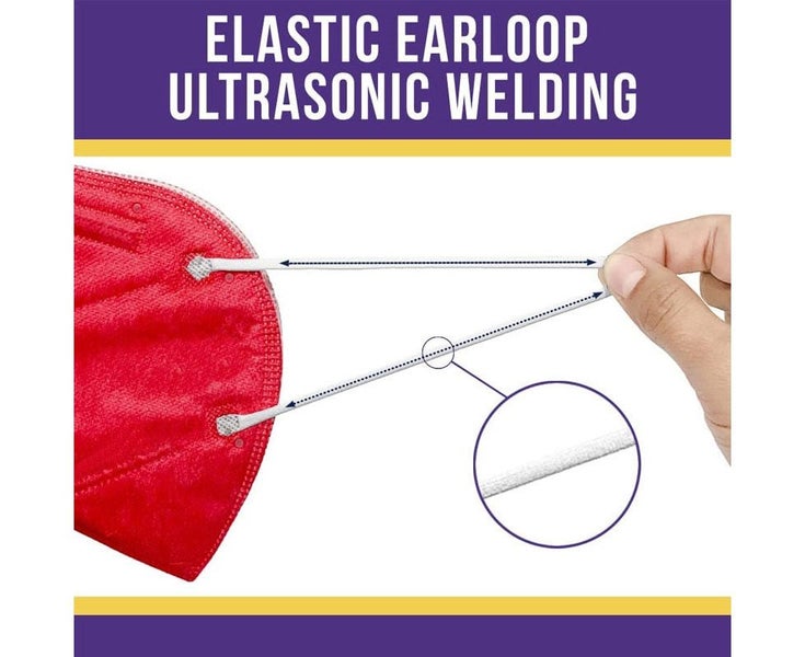 50 Pack Adults Disposable Face Mask -Red Carousel 5