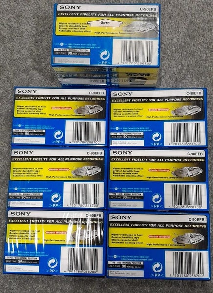 10 + 1! Sony EF90 min Blank Audio Cassette Tapes (new/sealed) Carousel 2
