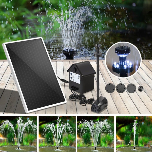 Gardeon Solar Pond Pump Submersible Water Fountain with Battery Kit LED Light... Carousel 7