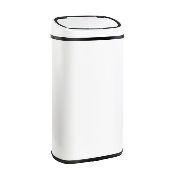 Devanti 58L Motion Sensor Bin Rubbish Automatic White Carousel 1