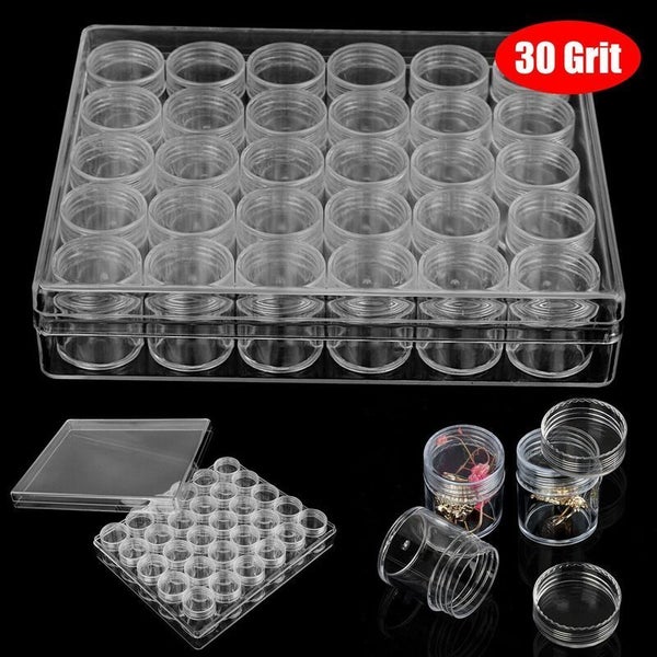 Diamond Painting Boxes Nail Tips Rhinestone Beads Gems Storage Box Carousel 1