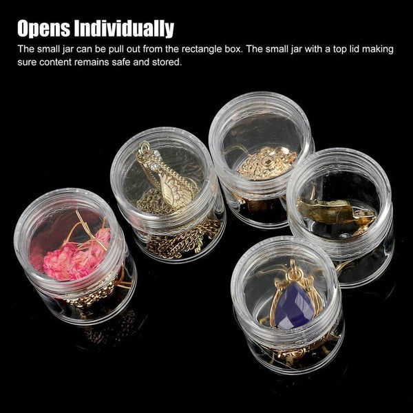 Diamond Painting Boxes Nail Tips Rhinestone Beads Gems Storage Box Carousel 17