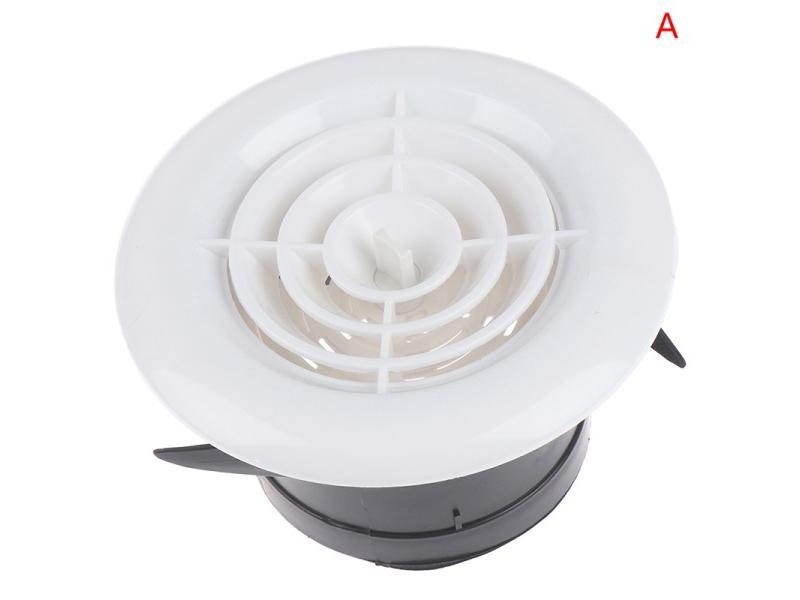 75mm 100mm 3-8 ''Adjustable Ventilation Grilles Grid Air Vent Round Louver Carousel 1
