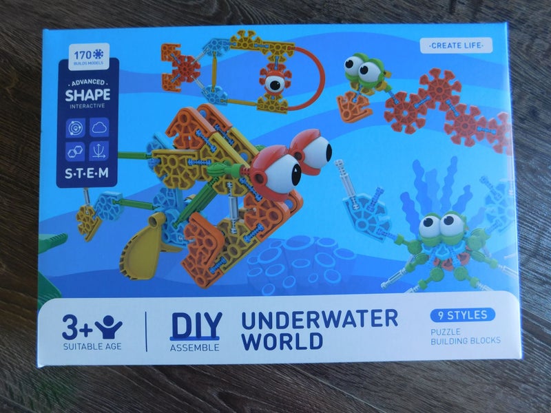 Brand New 9 Styles Underwater World Puzzle Building Blocks Carousel 1