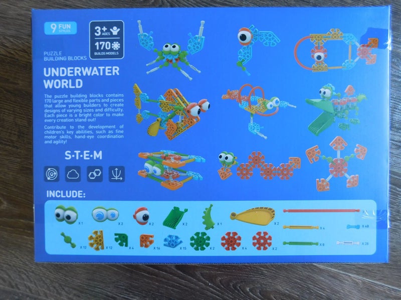 Brand New 9 Styles Underwater World Puzzle Building Blocks Carousel 2