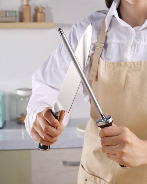 Diamond Ceramic Honing Rod, Paudin, Sharpener for Damascus Kitchen Knife Carousel 2