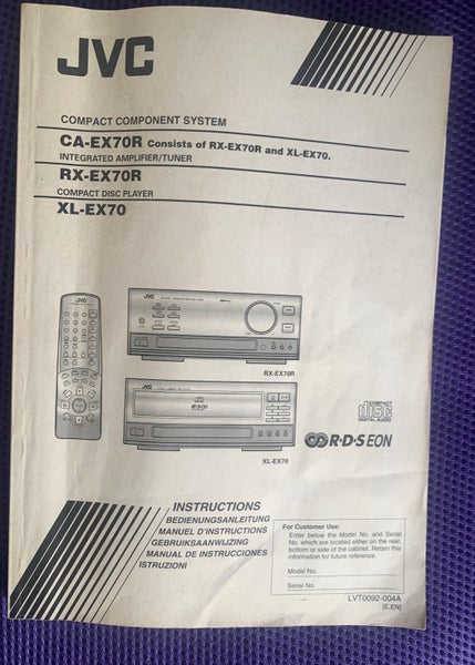 JVC Compact Component System Carousel 7