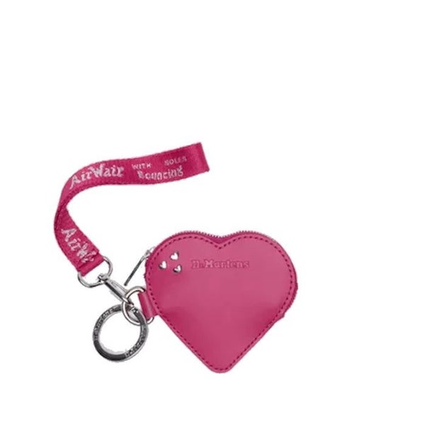 Dr Martens Heart Purse Keyring Fuchsia Pink Kiev Leather Bag Charm Carousel 1