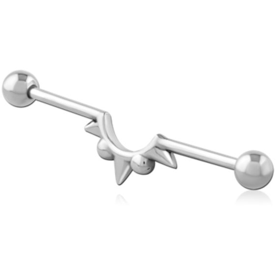 316L Surgical Steel Industrial Barbell. Carousel 1