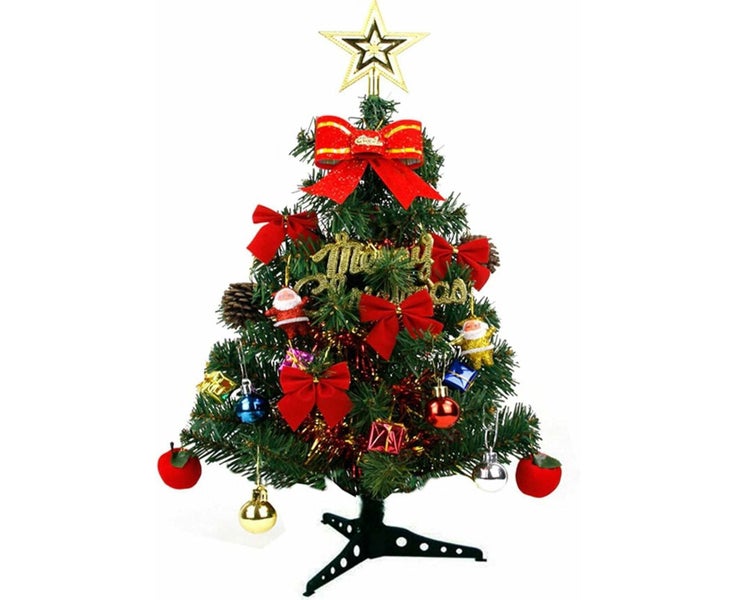 Christmas Decoration Mini Christmas Tree with Lights Set, Mini Table Christma Carousel 8