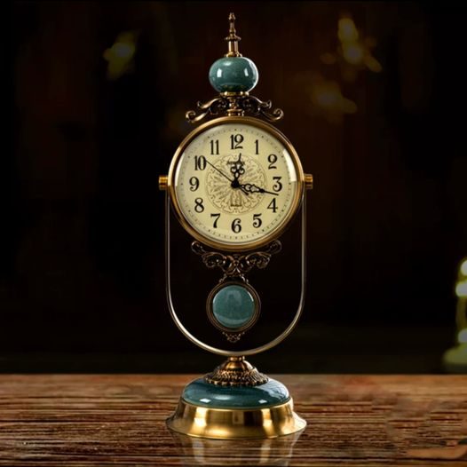 American Blue glaze clock · Silent clock 490mm Hight Free Shipping Carousel 1