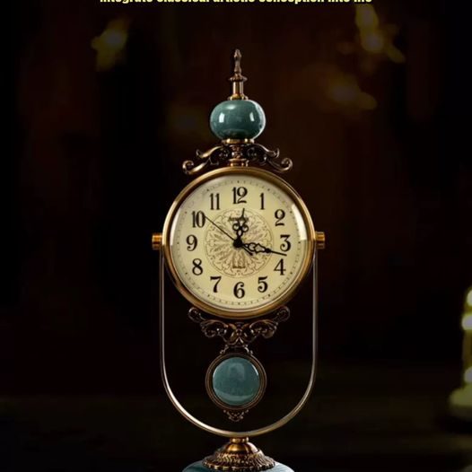 American Blue glaze clock · Silent clock 490mm Hight Free Shipping Carousel 4