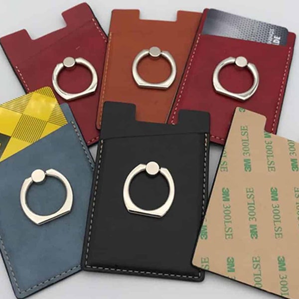 (USA1117) PU Card Pocket with Ring Holder Carousel 5