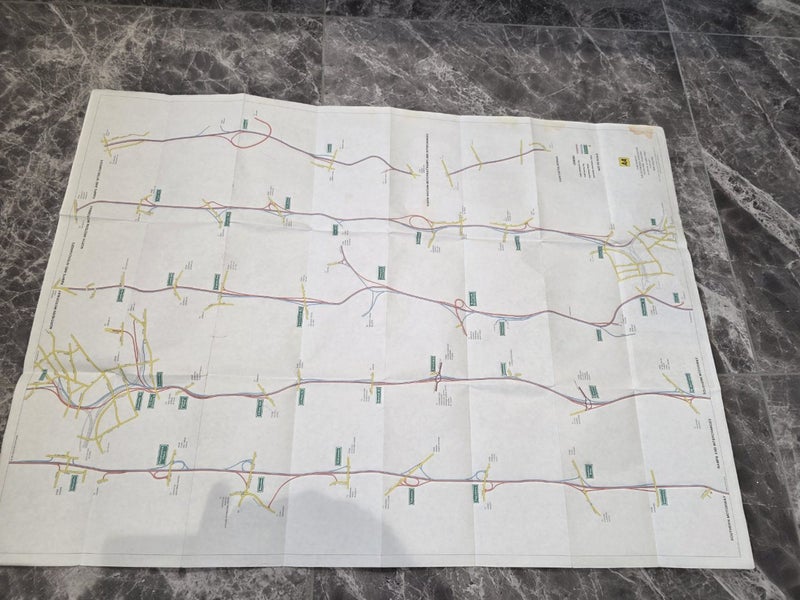 Vintage AA Map Motorway Guide of Auckland Carousel 2