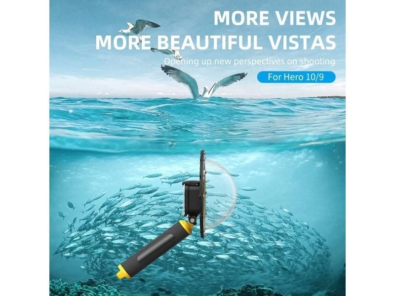 TELESIN 6'' Dome Port 30M Waterproof Case Housing For Gopro Hero 9 10 11 12 13 Carousel 1