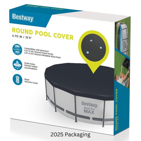 Bestway Round Debris Pool Cover 4.57m Carousel 1