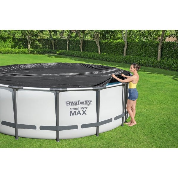 Bestway Round Debris Pool Cover 4.57m Carousel 6