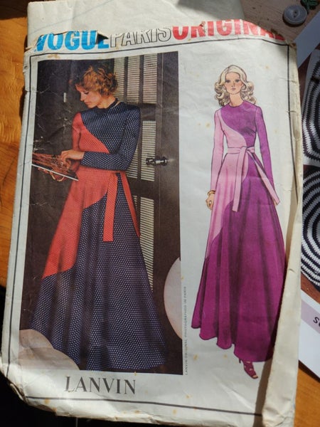 Vintage dress vogue patterns, Paris Lancin edition uncut! Carousel 2