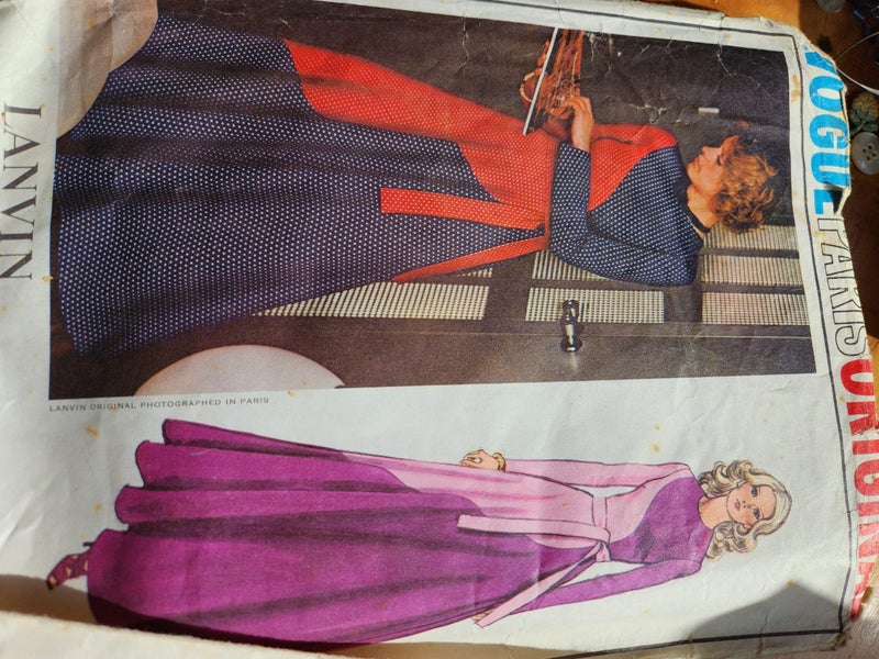 Vintage dress vogue patterns, Paris Lancin edition uncut! Carousel 5