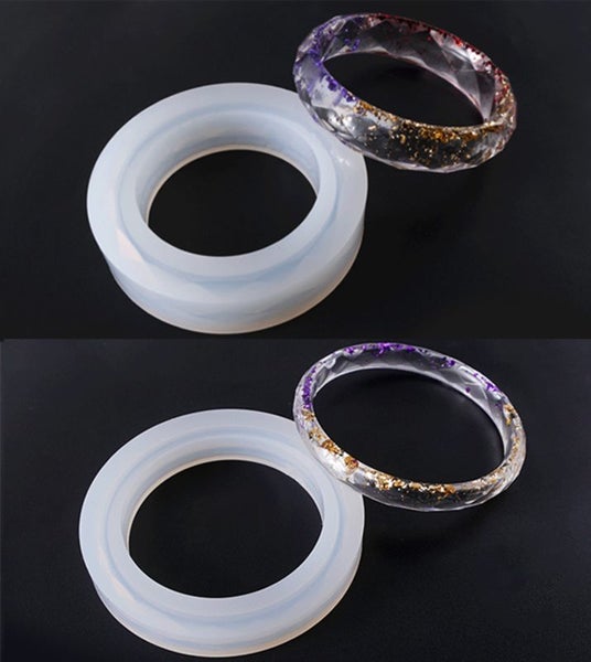 2 Size Epoxy Resin Moulds Silicone Bracelet Molds Carousel 1