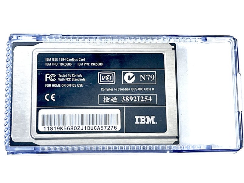 Genuine Vintage IBM IEEE 1394 CARDBUS CARD (AS NEW) Carousel 8