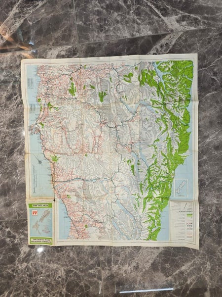 1970's Automobile Association Motor Touring Map Sheet 6 South Island Carousel 1
