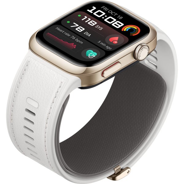 Huawei Watch D2 Smart Watch - Gold with Aluminium Case and White Composite Carousel 7