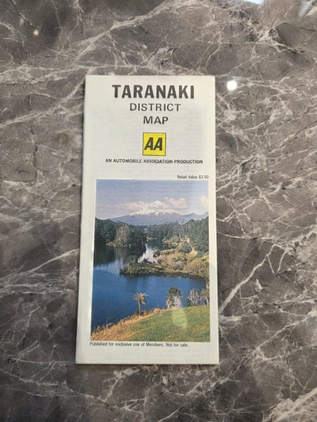 Vintage Automobile Association Taranaki District Map 4th Ed 1979 Carousel 2