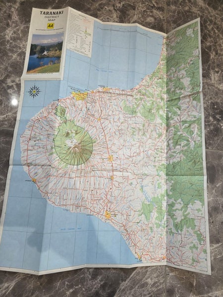 Vintage Automobile Association Taranaki District Map 4th Ed 1979 Carousel 1