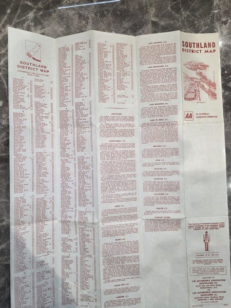 Vintage Automobile Association Southland District Map Carousel 3