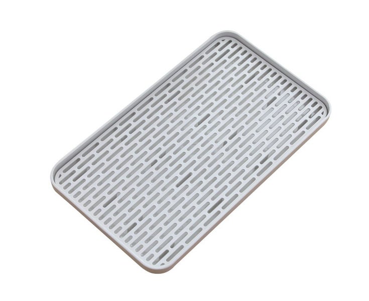 Household tea tray double-layer plastic tray living room coffee table cup rec Carousel 1