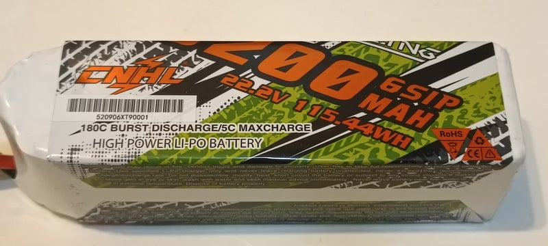 $1Reserve CNHL 6S 5200mah Lipo 90-180c Used Once Carousel 1