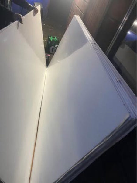 Hardieglaze sheets that are 2.4m x 1.2m x 4.5mm sheets x11 Carousel 1