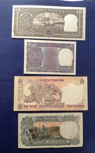 India 1970s Banknotes x 4 - near Uncirculated Carousel 2